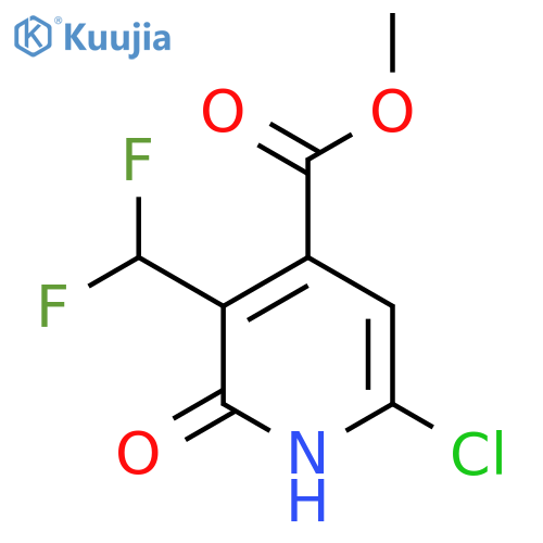 Methyl 6-chloro-3-(difluoromethyl)-2-hydroxypyridine-4-carboxylate structure