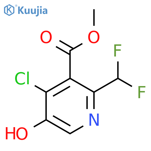 Methyl 4-chloro-2-(difluoromethyl)-5-hydroxypyridine-3-carboxylate structure