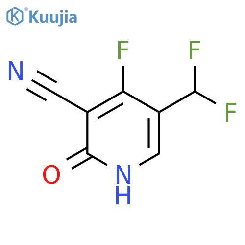 3-Cyano-5-(difluoromethyl)-4-fluoro-2-hydroxypyridine structure