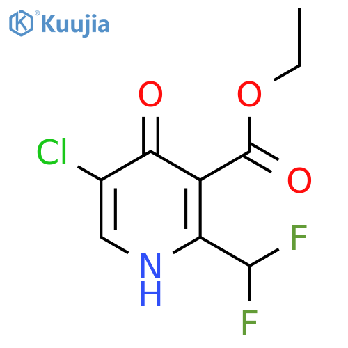 Ethyl 5-chloro-2-(difluoromethyl)-4-hydroxypyridine-3-carboxylate structure
