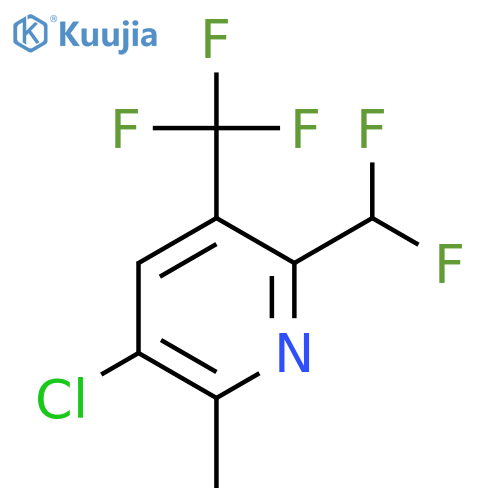 3-Chloro-6-(difluoromethyl)-2-methyl-5-(trifluoromethyl)pyridine structure