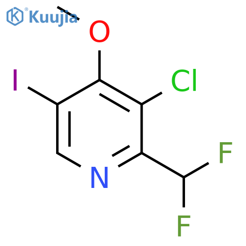 3-Chloro-2-(difluoromethyl)-5-iodo-4-methoxypyridine structure