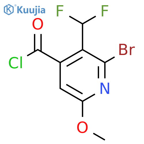 2-Bromo-3-(difluoromethyl)-6-methoxypyridine-4-carbonyl chloride structure