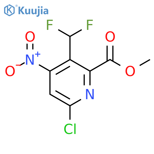 Methyl 6-chloro-3-(difluoromethyl)-4-nitropyridine-2-carboxylate structure