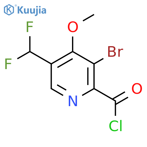 3-Bromo-5-(difluoromethyl)-4-methoxypyridine-2-carbonyl chloride structure