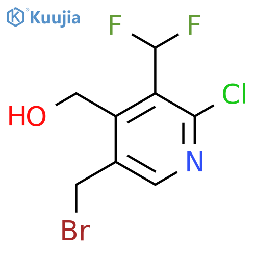 5-(Bromomethyl)-2-chloro-3-(difluoromethyl)pyridine-4-methanol structure