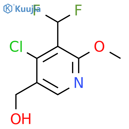 4-Chloro-3-(difluoromethyl)-2-methoxypyridine-5-methanol structure