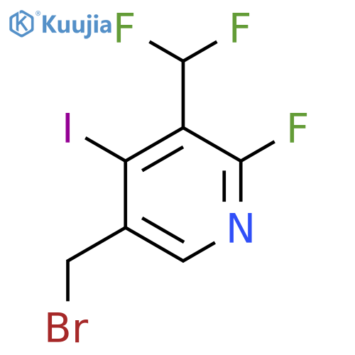 5-(Bromomethyl)-3-(difluoromethyl)-2-fluoro-4-iodopyridine structure