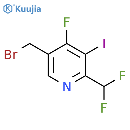 5-(Bromomethyl)-2-(difluoromethyl)-4-fluoro-3-iodopyridine structure