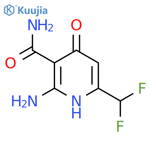 2-Amino-6-(difluoromethyl)-4-hydroxypyridine-3-carboxamide structure