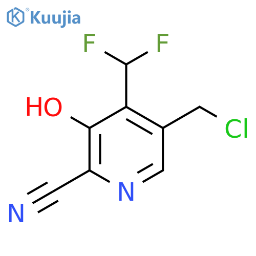5-(Chloromethyl)-2-cyano-4-(difluoromethyl)-3-hydroxypyridine structure