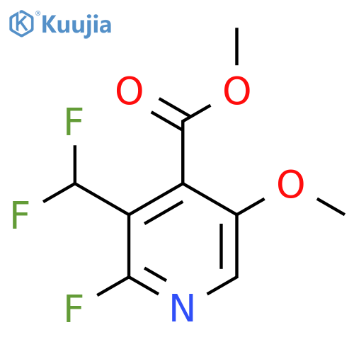 Methyl 3-(difluoromethyl)-2-fluoro-5-methoxypyridine-4-carboxylate structure