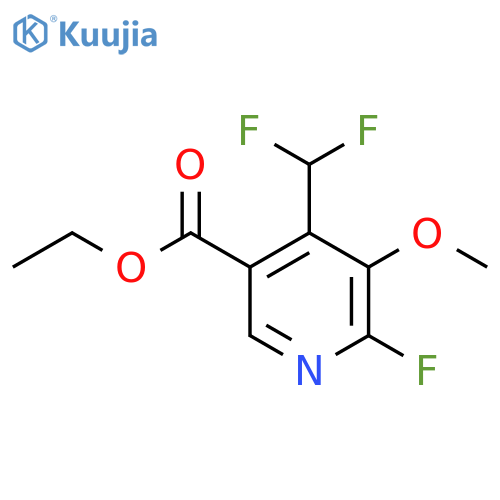 Ethyl 4-(difluoromethyl)-2-fluoro-3-methoxypyridine-5-carboxylate structure