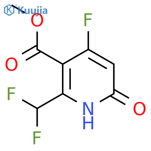 Methyl 2-(difluoromethyl)-4-fluoro-6-hydroxypyridine-3-carboxylate structure