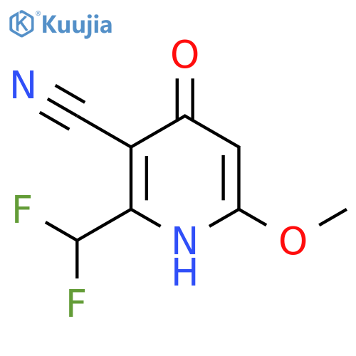 3-Cyano-2-(difluoromethyl)-4-hydroxy-6-methoxypyridine structure
