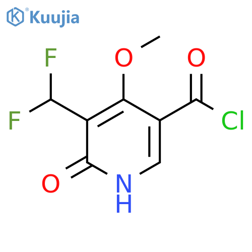 3-(Difluoromethyl)-2-hydroxy-4-methoxypyridine-5-carbonyl chloride structure