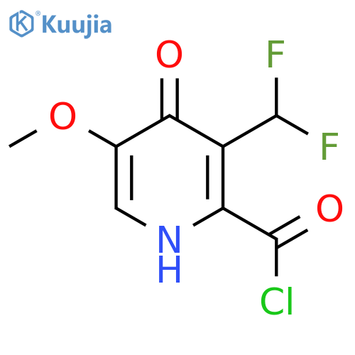 3-(Difluoromethyl)-4-hydroxy-5-methoxypyridine-2-carbonyl chloride structure