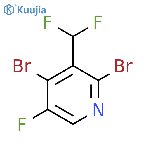 2,4-Dibromo-3-(difluoromethyl)-5-fluoropyridine structure