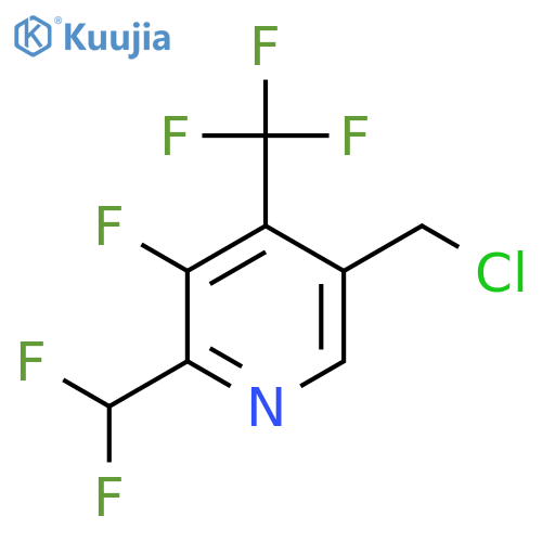 5-(Chloromethyl)-2-(difluoromethyl)-3-fluoro-4-(trifluoromethyl)pyridine structure