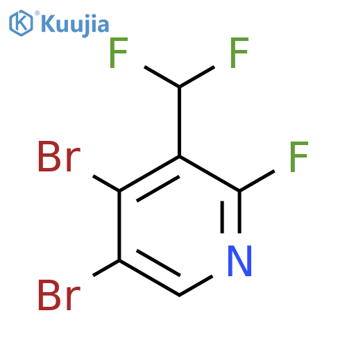 4,5-Dibromo-3-(difluoromethyl)-2-fluoropyridine structure