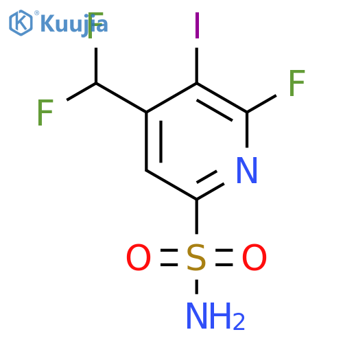 4-(Difluoromethyl)-2-fluoro-3-iodopyridine-6-sulfonamide structure
