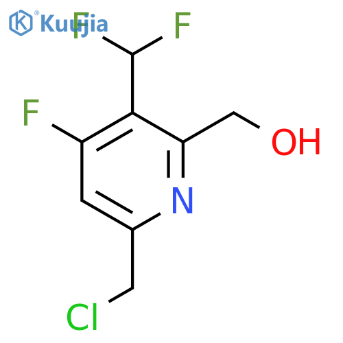 6-(Chloromethyl)-3-(difluoromethyl)-4-fluoropyridine-2-methanol structure