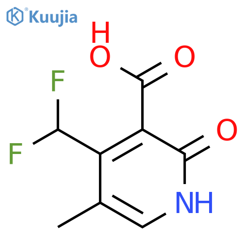 4-(Difluoromethyl)-2-hydroxy-5-methylpyridine-3-carboxylic acid structure