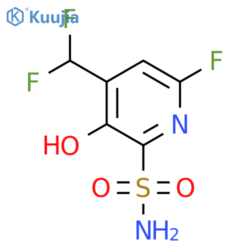 4-(Difluoromethyl)-6-fluoro-3-hydroxypyridine-2-sulfonamide structure