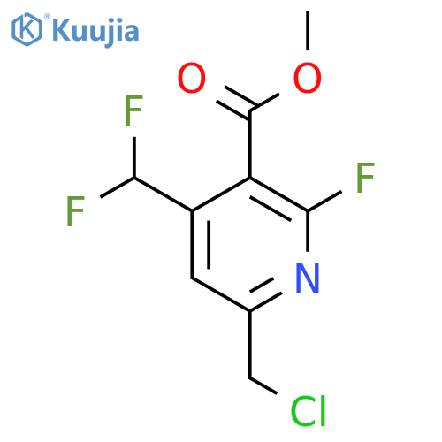 Methyl 6-(chloromethyl)-4-(difluoromethyl)-2-fluoropyridine-3-carboxylate structure