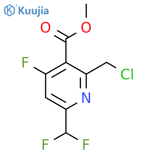 Methyl 2-(chloromethyl)-6-(difluoromethyl)-4-fluoropyridine-3-carboxylate structure