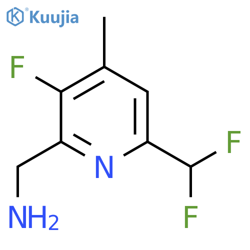 2-(Aminomethyl)-6-(difluoromethyl)-3-fluoro-4-methylpyridine structure