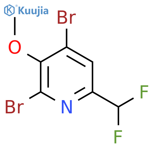 2,4-Dibromo-6-(difluoromethyl)-3-methoxypyridine structure