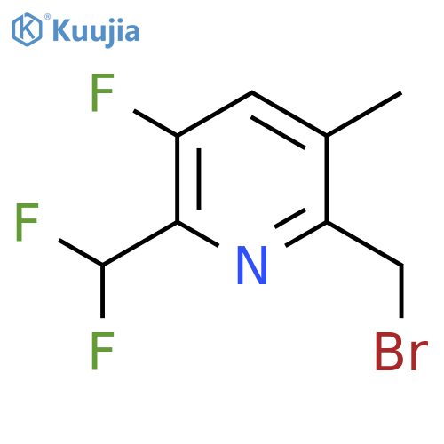 2-(Bromomethyl)-6-(difluoromethyl)-5-fluoro-3-methylpyridine structure