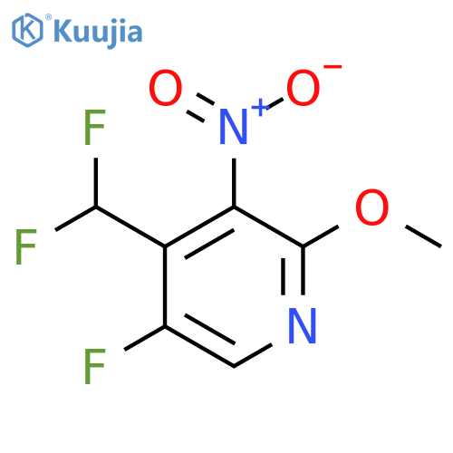 4-(Difluoromethyl)-5-fluoro-2-methoxy-3-nitropyridine structure