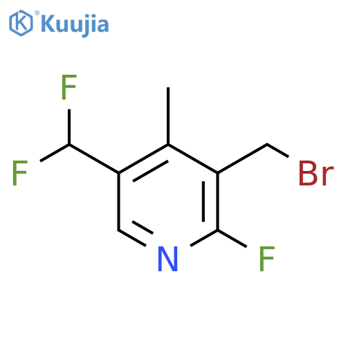 3-(Bromomethyl)-5-(difluoromethyl)-2-fluoro-4-methylpyridine structure