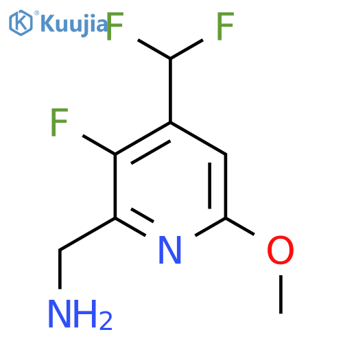2-(Aminomethyl)-4-(difluoromethyl)-3-fluoro-6-methoxypyridine structure