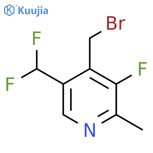 4-(Bromomethyl)-5-(difluoromethyl)-3-fluoro-2-methylpyridine structure