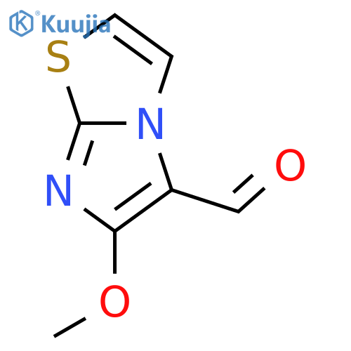 6-methoxyimidazo2,1-b1,3thiazole-5-carbaldehyde structure
