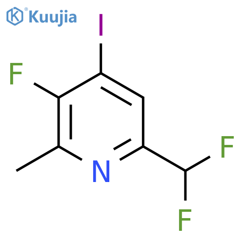 6-(Difluoromethyl)-3-fluoro-4-iodo-2-methylpyridine structure