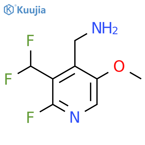 4-(Aminomethyl)-3-(difluoromethyl)-2-fluoro-5-methoxypyridine structure