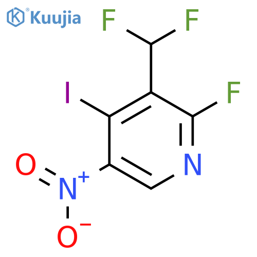3-(Difluoromethyl)-2-fluoro-4-iodo-5-nitropyridine structure