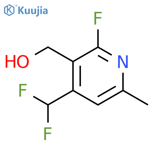 3-Pyridinemethanol, 4-(difluoromethyl)-2-fluoro-6-methyl- structure