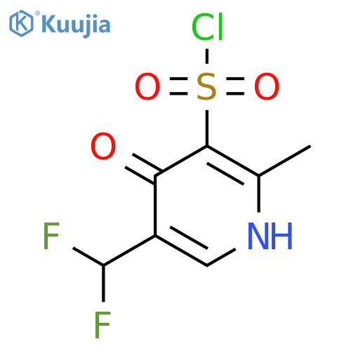 5-(Difluoromethyl)-4-hydroxy-2-methylpyridine-3-sulfonyl chloride structure