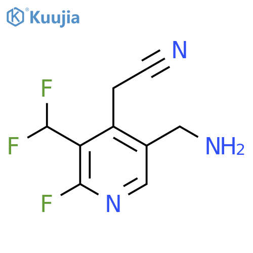 5-(Aminomethyl)-3-(difluoromethyl)-2-fluoropyridine-4-acetonitrile structure