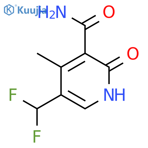 5-(Difluoromethyl)-4-methyl-2-oxo-1,2-dihydropyridine-3-carboxamide structure