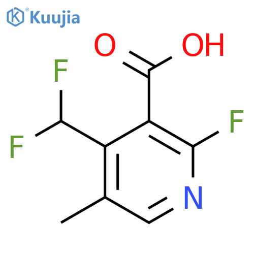 4-(Difluoromethyl)-2-fluoro-5-methylpyridine-3-carboxylic acid structure