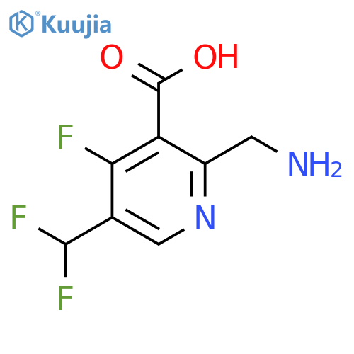 2-(Aminomethyl)-5-(difluoromethyl)-4-fluoropyridine-3-carboxylic acid structure