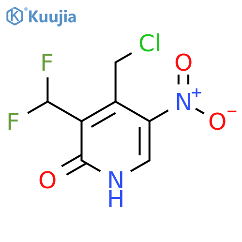 4-(Chloromethyl)-3-(difluoromethyl)-2-hydroxy-5-nitropyridine structure