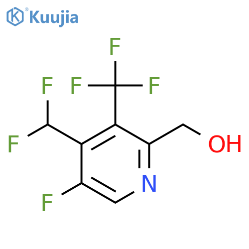 4-(Difluoromethyl)-5-fluoro-3-(trifluoromethyl)pyridine-2-methanol structure