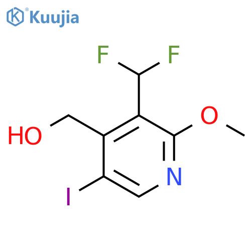 3-(Difluoromethyl)-5-iodo-2-methoxypyridine-4-methanol structure